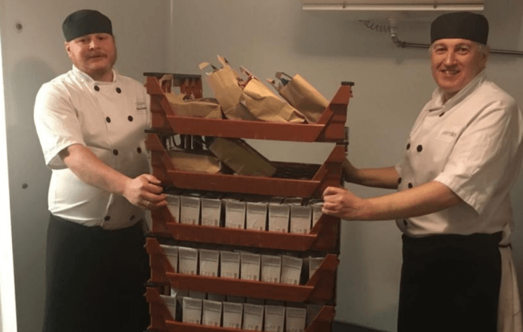 Free meals being distributed