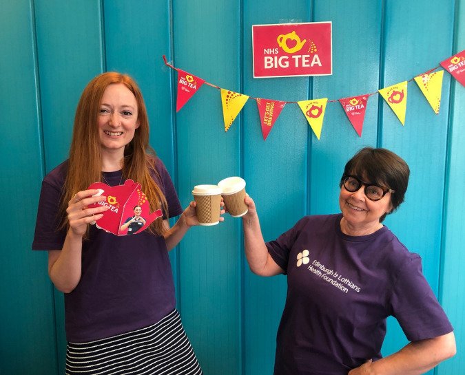 Two women at the NHS Big Tea event