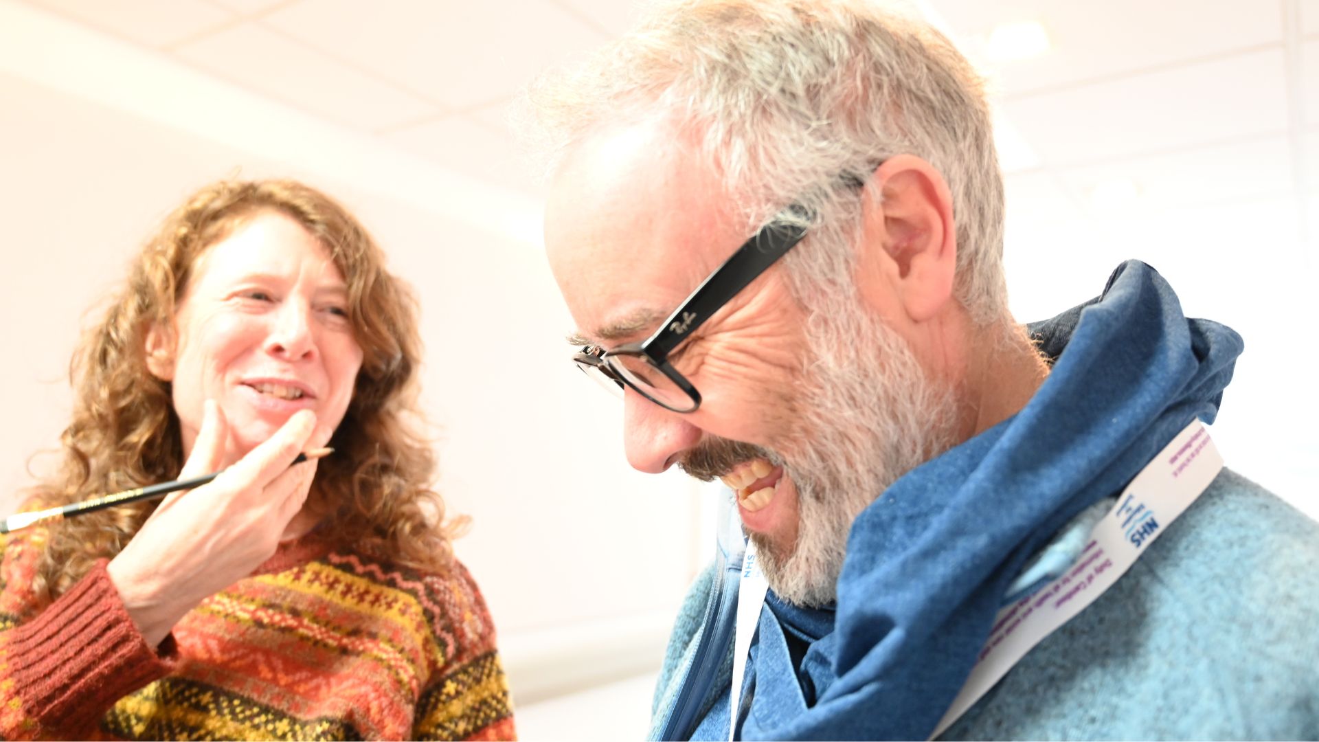 Havens artists, Lottie Davies and Craig Easton