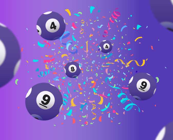 Staff lottery confetti and lottery balls