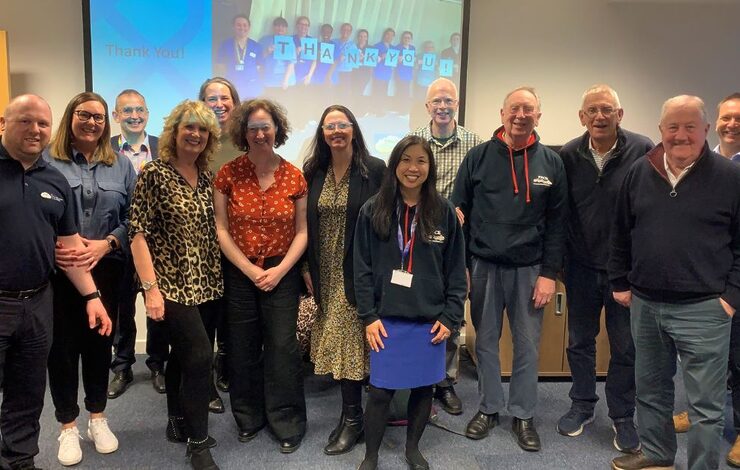 Volunteers from the Fundraising Group who support our Fighting Against Cancer Edinburgh (FACE0 fund, celebrating 30 years of the group