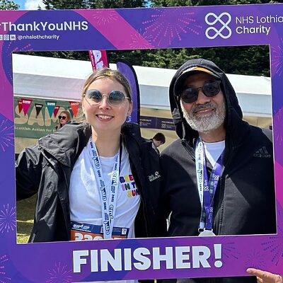 EMF runners with finisher board